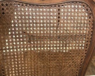 Cane back chairs