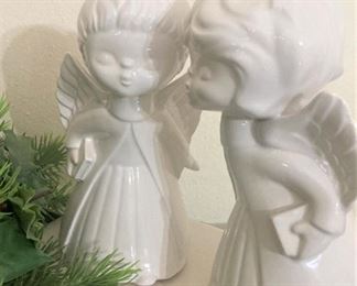 Ceramic kissing angels