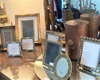 Some of the many frames in the house