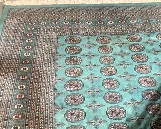 Hand-knotted fine wool Bokara rug