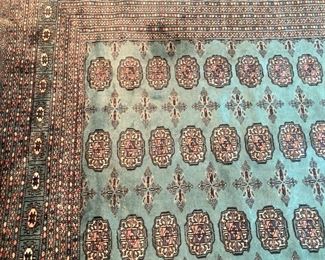 Hand-knotted fine wool Bokara rug