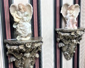 Angels; wall shelves