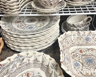 12 place settings of Copeland Spode "Florence" - made in England (plus serving dishes)