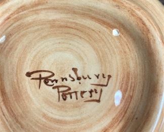 Pennsbury Pottery had its origins around 1950 nearby Morrisville, Pennsylvania. It was founded by Henry and Lee Below and was named Pennsbury due to the proximity of Pennsbury Manor. 