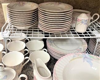 73 pieces of Mikasa "Pink Melody" 