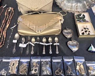 Silver, silverplate, jewelry