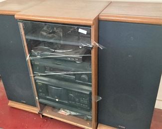 Tape deck and speakers