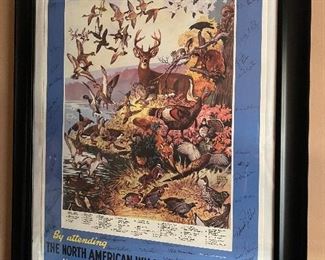  Autographed poster for the North American Wild Life Conference 1936......a gift to Jim!