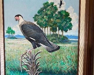 Noted wildlife artist, BOB  HINES,  original painting (not a print)  commissioned by Jim