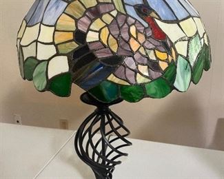 FAB-U-LOUS!!!!  Stained glass  Turkey Lamp!