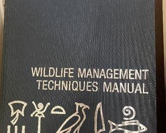 ONE of  MANY  wildlife management books!
