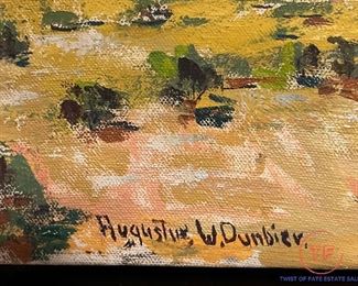 AUGUSTUS W DUNBIER Unframed Original Oil on Canvas