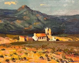 AUGUSTUS W DUNBIER Unframed Original Oil on Canvas