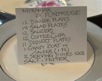 Miramar by Flintridge China Set