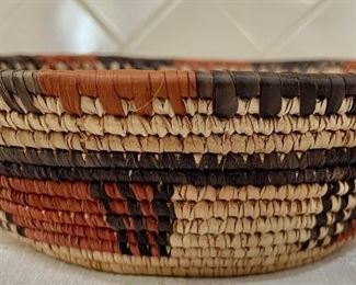 Vintage Tribal African Woven Hausa Basket