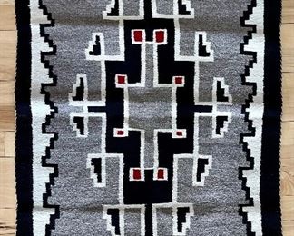 Hand Woven Vintage Navajo Wool Rug