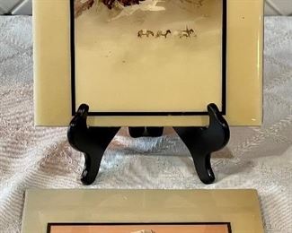 Michael Atkinson " Winters End And Deborah Hyatt Art Tiles