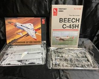 Canadian CF105 Arrow And Beech C45H Model Kits