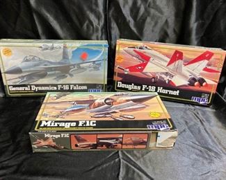MPC General Dynamics F16 Falcon, Douglas F18 Hornet And Mirage F.1C