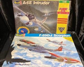 Revell A6E Intruder And F89DJ Scorpion Model Kits