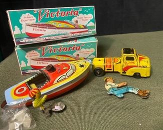 Tin ToysSchylling Victoria And Wyandotte Truck  More