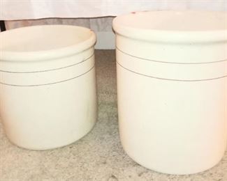 Large vintage crocks from the Nut House, Los Angeles 