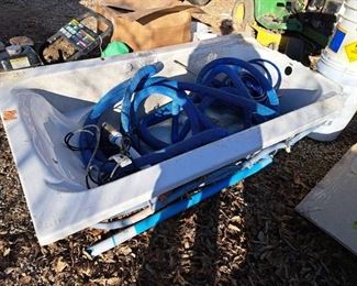 Lot of Pool Equipment and Jacuzzi Tub ( See Photos for Condition)
