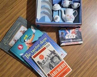 Lot Of Vintage Tea Set & Starwars Collectors Playing Cards