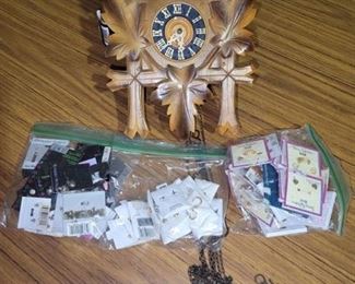 Lot of Cuckoo Clock - Misc Steel Post Earrings