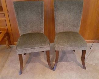 (2) Upholstered dining room chairs