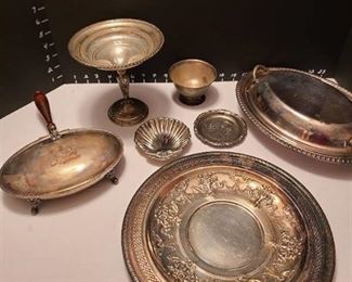 Assorted silverplate