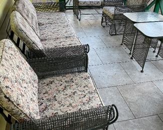 WONDERFUL patio furniture…chairs glide and couch glide