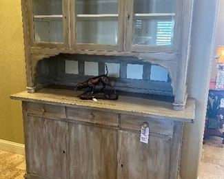 Antique hutch.  Would make a great bar or extra kitchen storage!