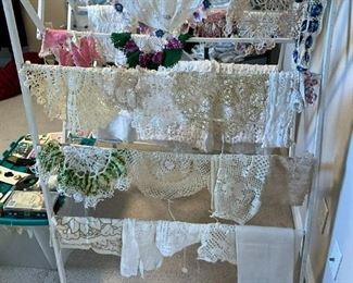 Crochet, embroidery linens
