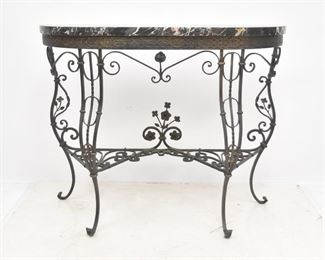 Wrought Iron & Marble 