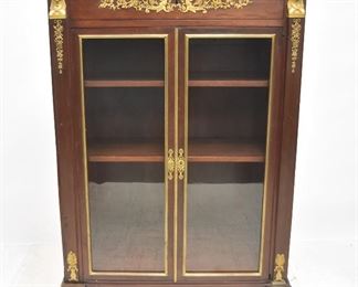 LOT 35 1  French Empire Bronze Mounted Bookcase 