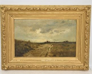Large Oil on Canvas Landscape 