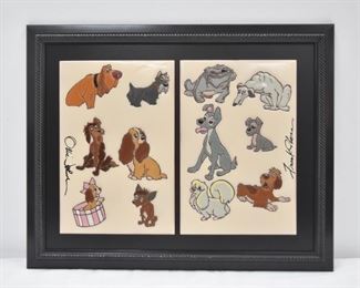 Lady & the Tramp Tile Plaque 