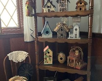 Birdhouses, shelf is for sale too