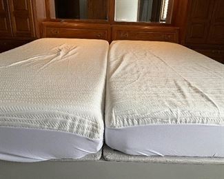 King size adjustable sleep number bed- less than a year old