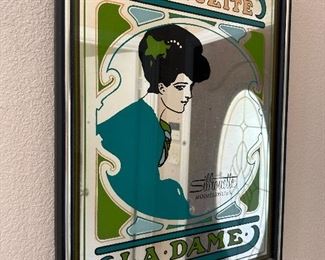 Vintage advertising mirror 