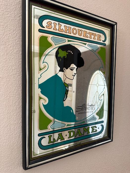 Vintage advertising mirror 