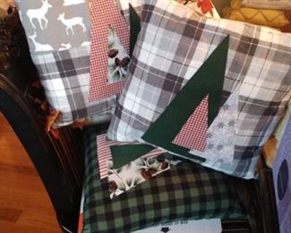 assorted holiday and every day pillows