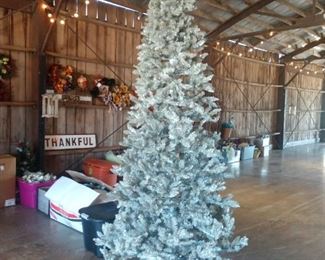 10 foot silver Christmas tree, no lights