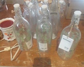 Brand New decorative glass bottles