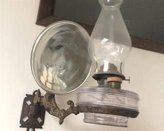 Antique oil lamps