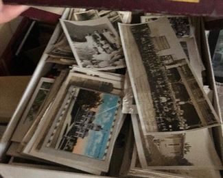 Antique black and white photos and post cards 