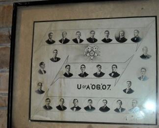 Very old nice Framed photograph from U of A 