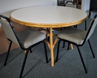 Round Bamboo Table