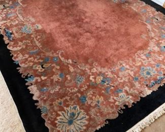 Handwoven, heavy vintage (50+ year old) oriental rug